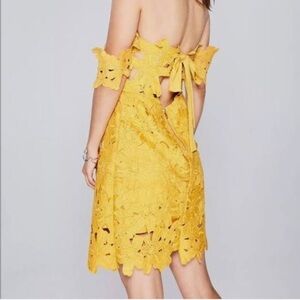 Few Moda Alison Floral Lace Off The Shoulder Mini Dress Size Large NWT